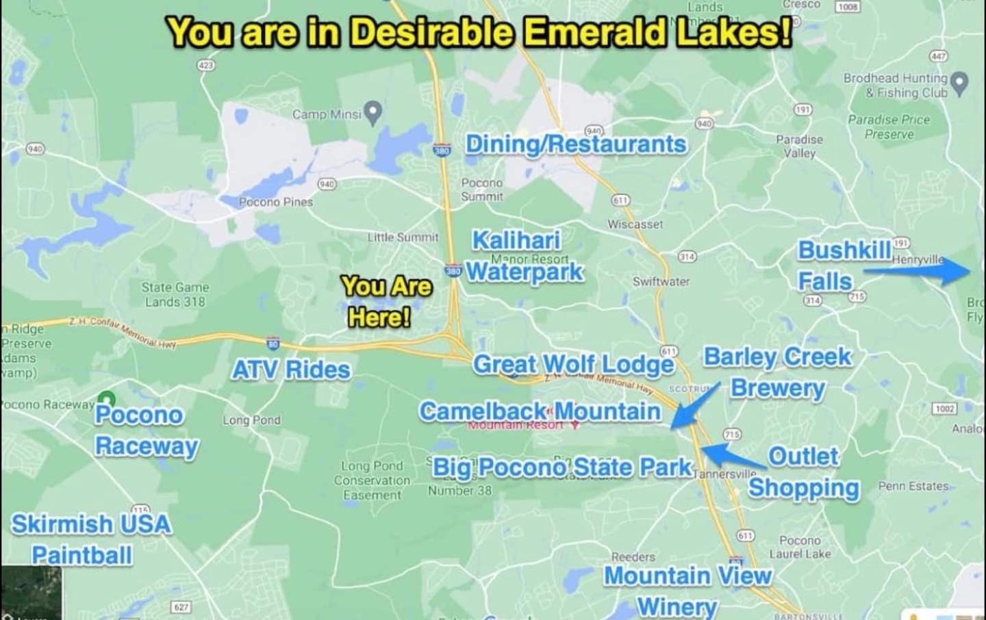 Holiday home Cozy Pocono Home- Lake, Hot Tub, Waterpark, Hiking Long Pond